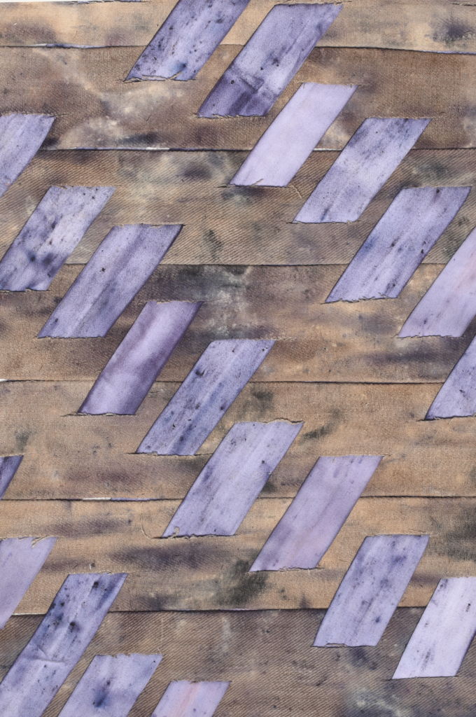 design_05 // material: recycling cotton, hemp // pigment: litmus & coal & earth