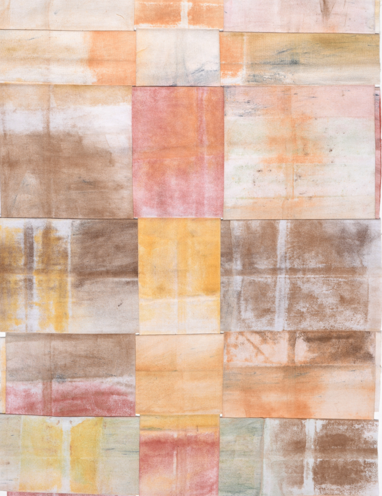 design_08 // material: recycling cotton // pigment: stone & earth